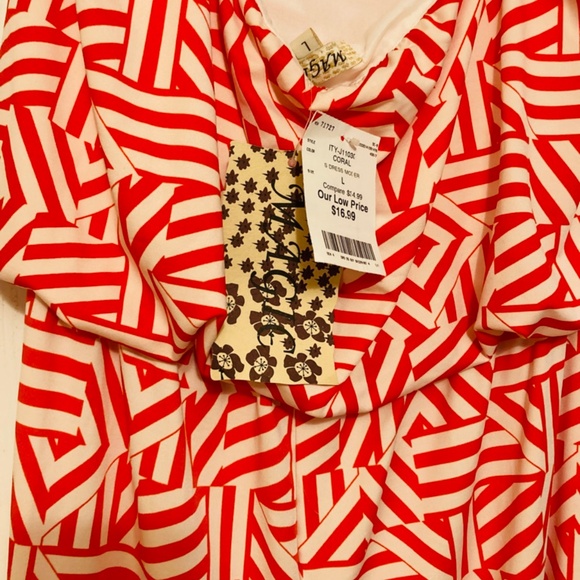 Magic sz L Jumpsuit in coral/white print NWT - Picture 6 of 8